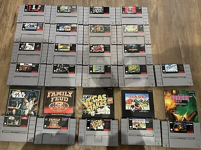 SNES Lot Super Nintendo Star Wars Robocop Batman Returns Secret Of Evermore • $369.99