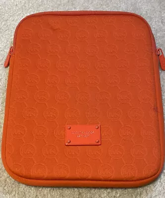 Michael Kors Neoprene Tangerine Ipad Tablet Case In Very Good Condition. • $20.90