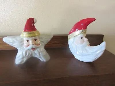 Cosmos Star And Moon Santa Salt And Pepper Shakers • $7