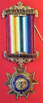 £17.50 • Buy Masonic Mason - RAOB Buffaloes Silver Gilt Medal & Ribbon - St. Plegmund - 1978