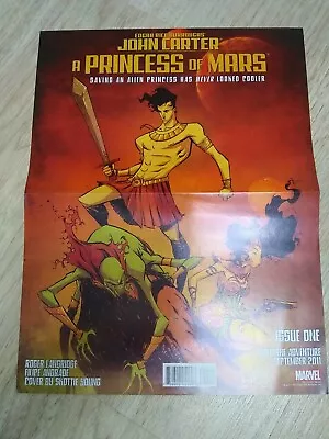 John Carter A Princess Of Mars Hulk Vs Dracula 2 Sided Marvel Promo Poster 2011 • $10