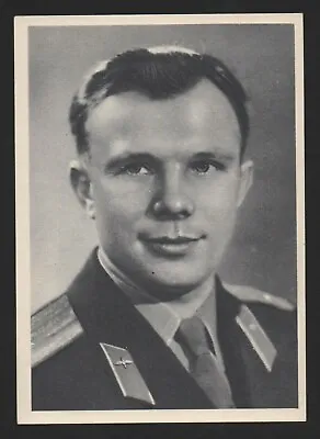1961 First World Cosmonaut Space Traveller Yuri Gagarin Printed Photo Postcard • £15