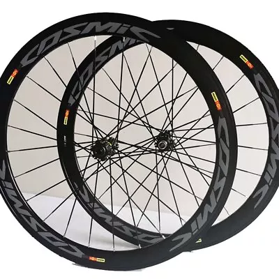 700C Cosmic Elite Bicycle Wheelset 50mm Road Bike Disc Brake Thru Axle Wheelset • $326.36