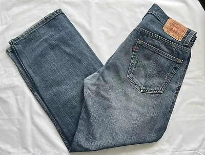 Vintage Levi’s 559 Jeans Mid Wash Blue Straight Denim Trousers W34 L30 34x30 • £24.95