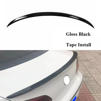 Gloss Black Rear Trunk Lip Spoiler Wing Fit For VW CC 2013-2018 R Style • $59.99