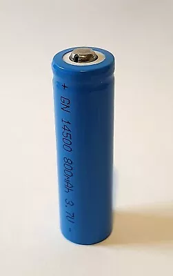 14500 3.7V 800mAh Rechargeable Li-ion Battery Button Top UK Stock • £5.80