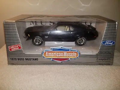 1/18 American Muscle 1970 Boss Mustang In Black! • $74.99