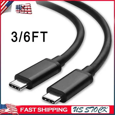 USB-C To USB C Type-C Fast Charging Data SYNC Charger Cable Cord 3/6/10FT LONG • $2.95