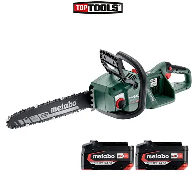 Metabo MS 36-18 LTX BL 40 36V Brushless 40cm Chainsaw With 2 X 5.2Ah Batteries • £360.97