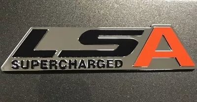 LSA Emblem LSA Badge SUPERCHARGED Emblem  LSA Swap Supercharged ZL1 CTS-V 2pc • $34.99