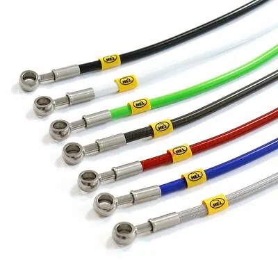 HEL Braided Motorcycle Brake Lines Hoses For Kawasaki ZX-6R Ninja 09-12 • £96.99