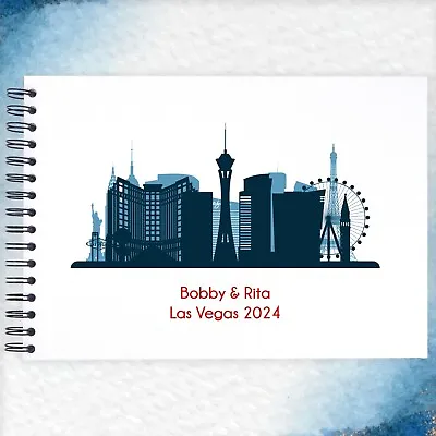 Personalised LAS VEGAS A3/A4/A5/Square Travel Scrapbook Memory Photo Album • £9.99