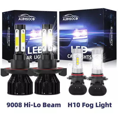 LED Headlights + Fog Lights Bulbs Kit For Ford Mustang Coupe 2-Door 2005-2012 • $39.99