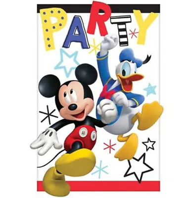 DISNEY MICKEY MOUSE Roadster Racers Birthday Party INVITATIONS Envelopes For 8 • $2.89