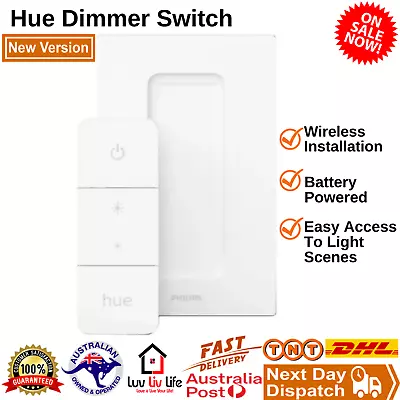 $65.90 • Buy Philips Hue Dimmer Switch Remote Light Home Wireless Control Version 2 