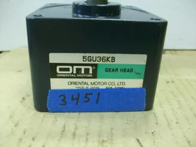Oriental Motor 5gu36kb Gear Head • $19.25