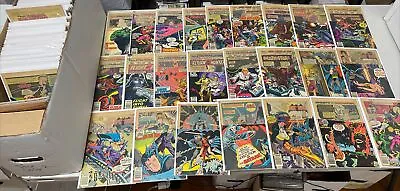 Long Box Lot Of 153 Half Coverless Comics Gold/silver/bronze Age Keys Marvel Dc • $150