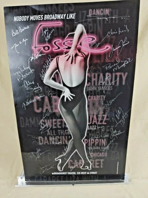 $99 • Buy Rare Vintage Authentic “fosse” Signed Broadway Poster Must See Rare 