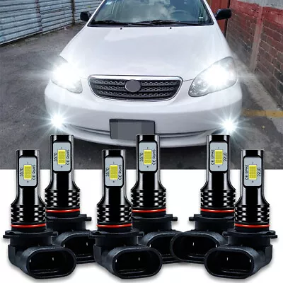 For Toyota Corolla 2008 2006 2007 2005 LED Headlight High/Low +Fog Light Bulbs • $27.99