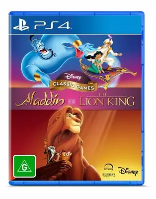 $49 • Buy Aladdin And The Lion King Sony PS4 Family Kids Retro Disney Game Playstation 4