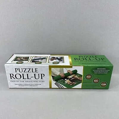 Puzzle Roll-Up Mat Felt Jigsaw Telescopic Tube Storage Holder 2000 Pcs Green New • $19