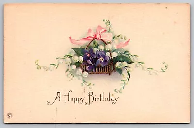 Postcard: Happy Birthday Stecher Lith Co. Series 706 B Divided Back Unposted • $6.95