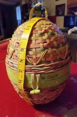 Vintage 50's Easter Basket Unique Basket Opens With Lid And Latch  • $21