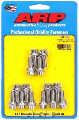 ARP 444-1202 SB Mopar Header Bolts 5/16-18 In. Thread 0.750 In. Long Stainle • $30.39