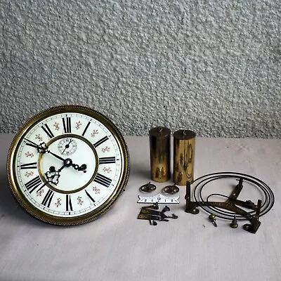 Antique Regulatorfabrik Germania 2 Weight Regulator Wall Clock Movement • $232