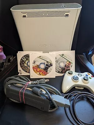 Microsoft XBox 360 Comes With 3 Games And All Hook Ups. OEM Controller • $60