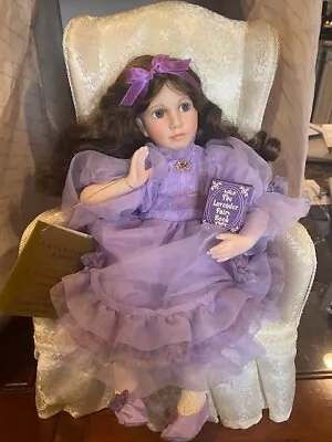 Linda Mason-Lavender Dreams Porcelain Doll From  Victorian Fantasies  Collection • $110