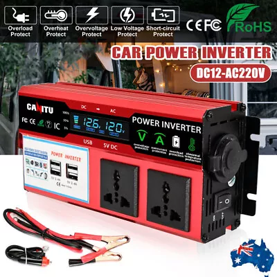 AU 3000W Power Inverter DC 12V To AC 240V 1500W Sine Wave Camping Caravan Boat • $55.95