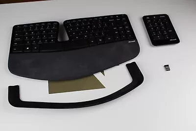 Microsoft Sculpt Ergonomic Business Wireless Keyboard W/ Dongle - Heavy Wear • $84.99