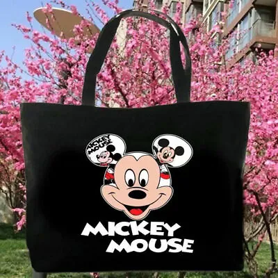 Disneyland Lady Woman Mickey Mouse Shoulder Bag Casual Tote Bag Handbag Book Bag • £11.99