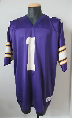 Warren Moon Minnesota Vikings Vintage Logo Athletic Jersey Sz XL Purple NFL • $26.24