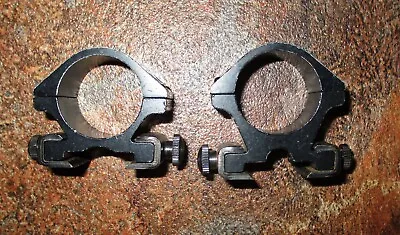 Aluminum 1  See Thru Scope Rings W/ Finish Loss (POSSIBLY Windage Adjustable ?) • $9.95