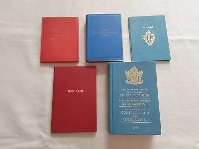 Bundle Of Old Masonic Books Two Look Hardly Used • £4