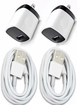 2x Wall Charger Adapter For IPhone 5 6s 7 8 Plus XS USB Data Sync Charging Cable • $7.49