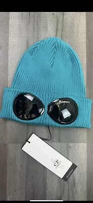 C.P. Company Double Lens Knitted Beanie Brand New With Tags Light Blue • £39.99