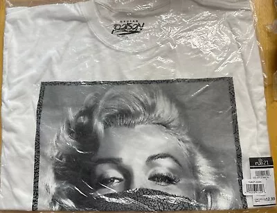 Popular Poison Gangster Marilyn Monroe Black White T-Shirt Size Large New • $15.99