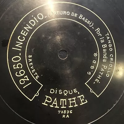 Tango Criollo - Banda Pathé / Bassi - 12” Pathe 12650 / 12653 - 78 Rpm Record • $30