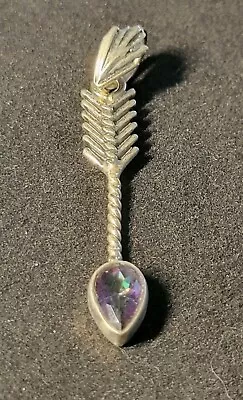 Arrow Mystic Topaz 925 Sterling Silver Pendant Jewelry 1557 • $24