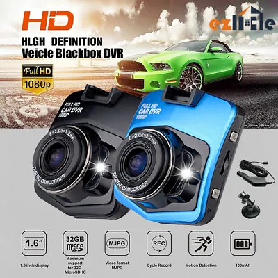 $21.55 • Buy 1080P HD Mini LCD Cam Recorder DVR Night Vision + G-sensor Video Car Dash Camera