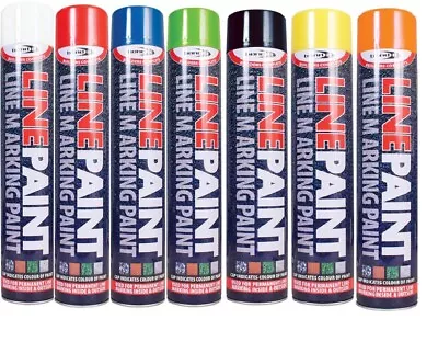 £9.20 • Buy Line Marking Spray Paint Aerosol Road Permanent Contractors Highways Indoor/Out 