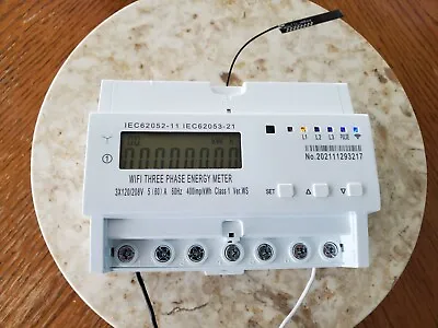 WiFi Electric Meter Kwh 3 Phase Up To 240 Volts Per Phase • $125