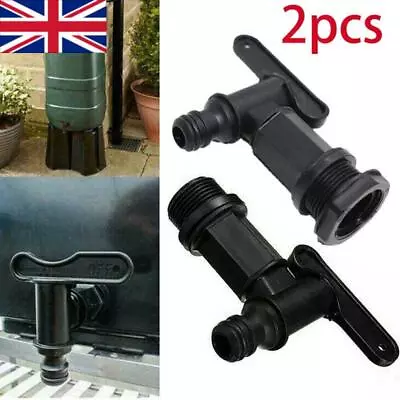 2x Replacement Water Butt Tap Barrel Plastic Adaptor Beer Home Rain Brews • £5.99