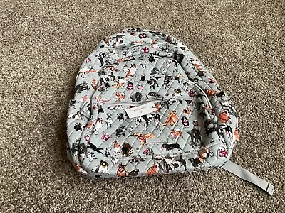 NEW Vera Bradley DOG SHOW Large Backpack - School Book Bag - EXACT ITEM • $99
