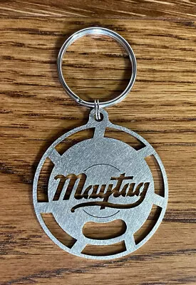 Maytag Gas Engine Motor 92 72 Script Logo Flywheel Keychain Ornament Key Fob • $12