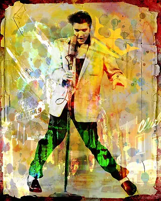 Elvis Presley Poster Elvis Canvas The King • $29.99