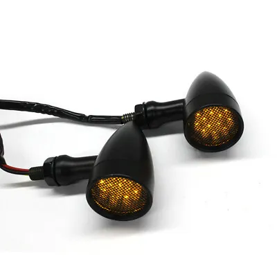 Motorcycle LED Black Bullet Turn Signal Tail Light For Yamaha V Star 250 650 950 • $23.79